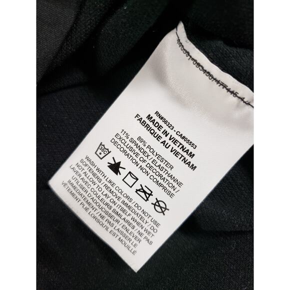 Nike Top Size Medium Womens Black Performance Dri Fit Star Sparkle Print Logo - Picture 4 of 8